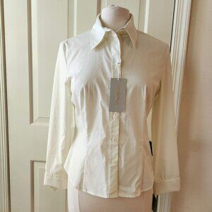 Motivi ITALY Yellowish/Greenish tone Stretch Long sleeve fits sz S/M/4/6 Cotton